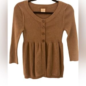 OLD NAVY COTTON TAN CARDIGAN SWEATER